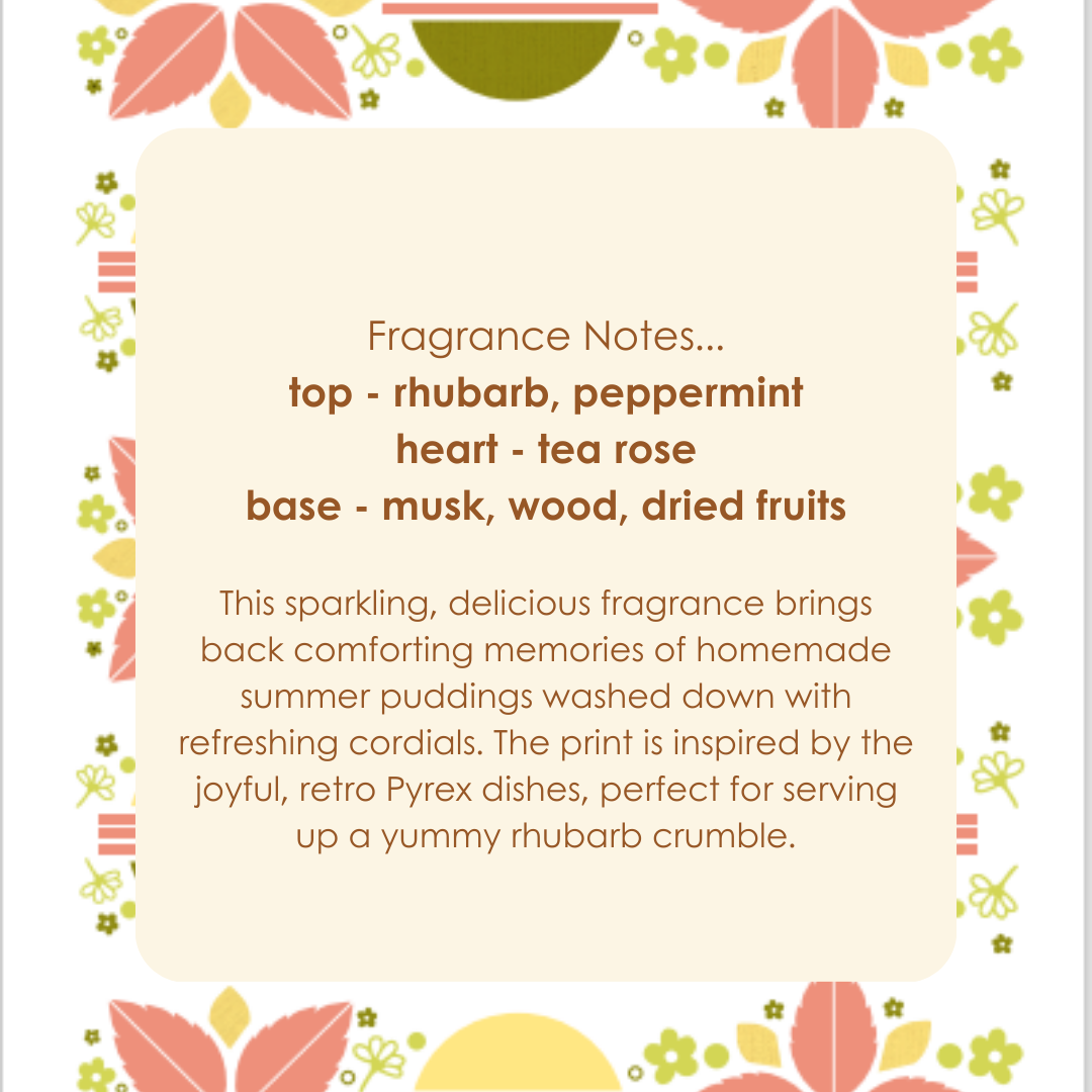 Baked Rhubarb + Spritz wax melts