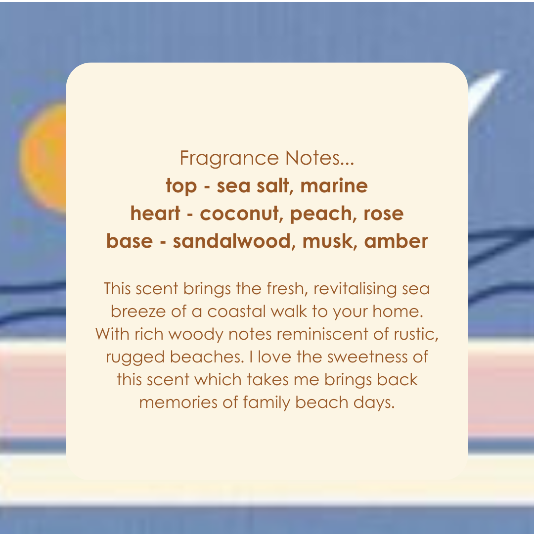 Sea + Sandalwood small scented candle