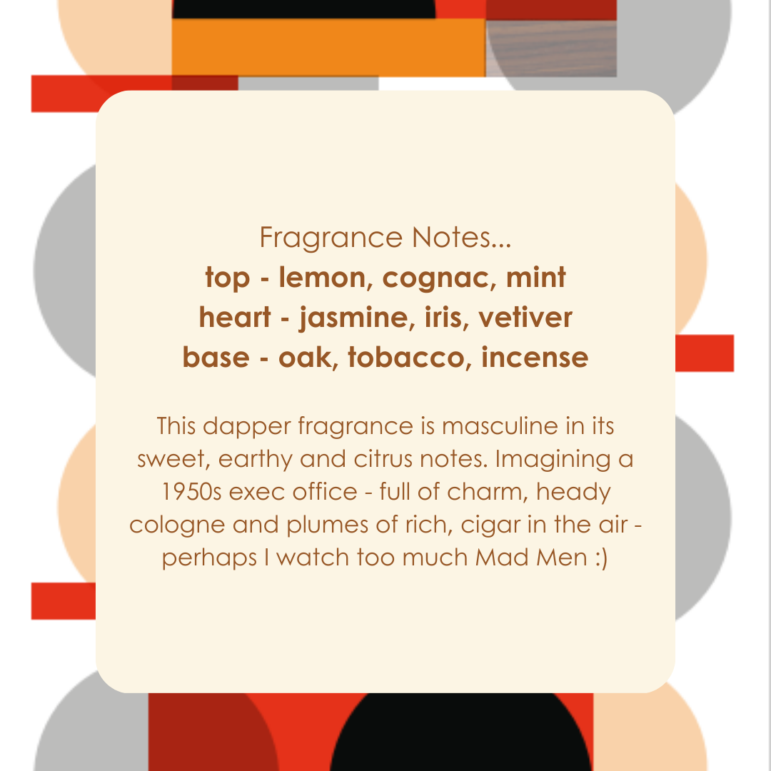 Vintage Cologne + Tobacco wax melts