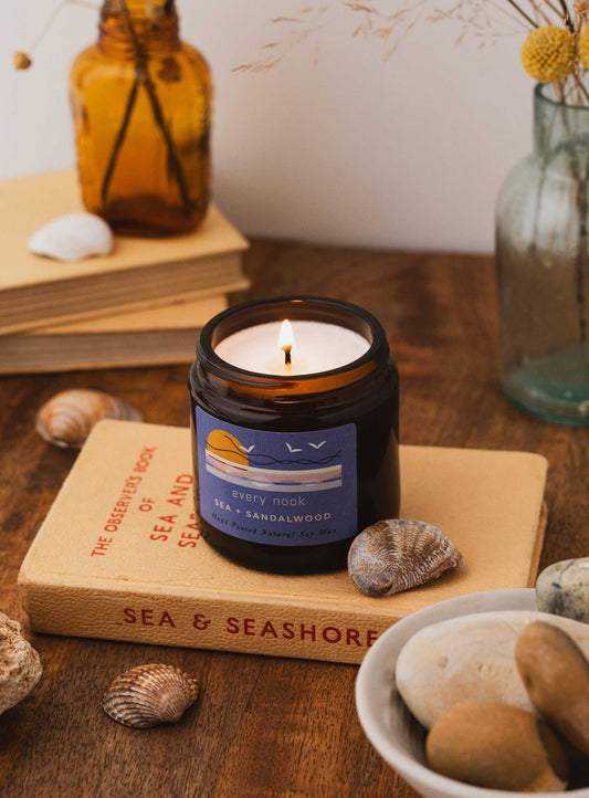 Sea + Sandalwood small scented candle
