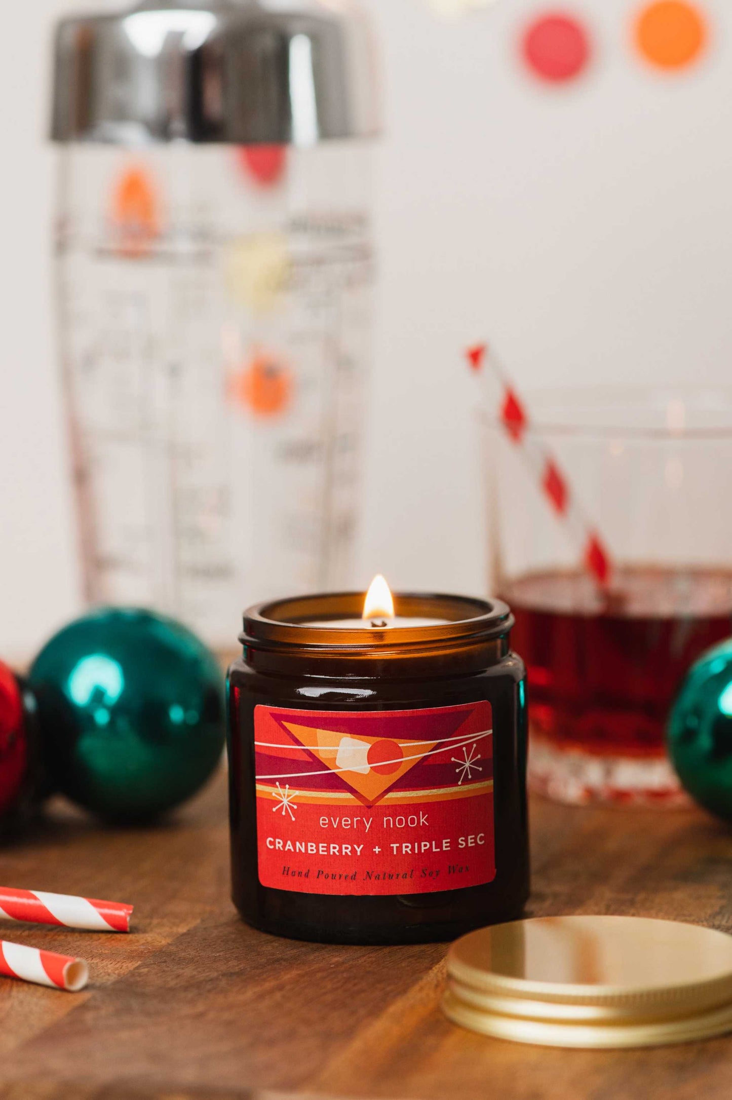 Cranberry + Triple Sec small scented candle