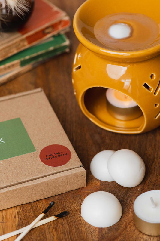 every nook soy wax melts - Praline + Coffee Bean wax melts