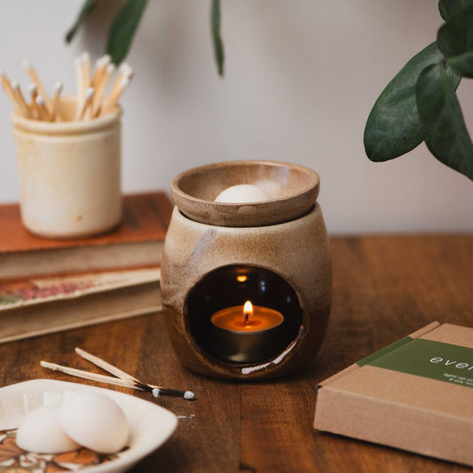 Handmade ceramic wax melt burner