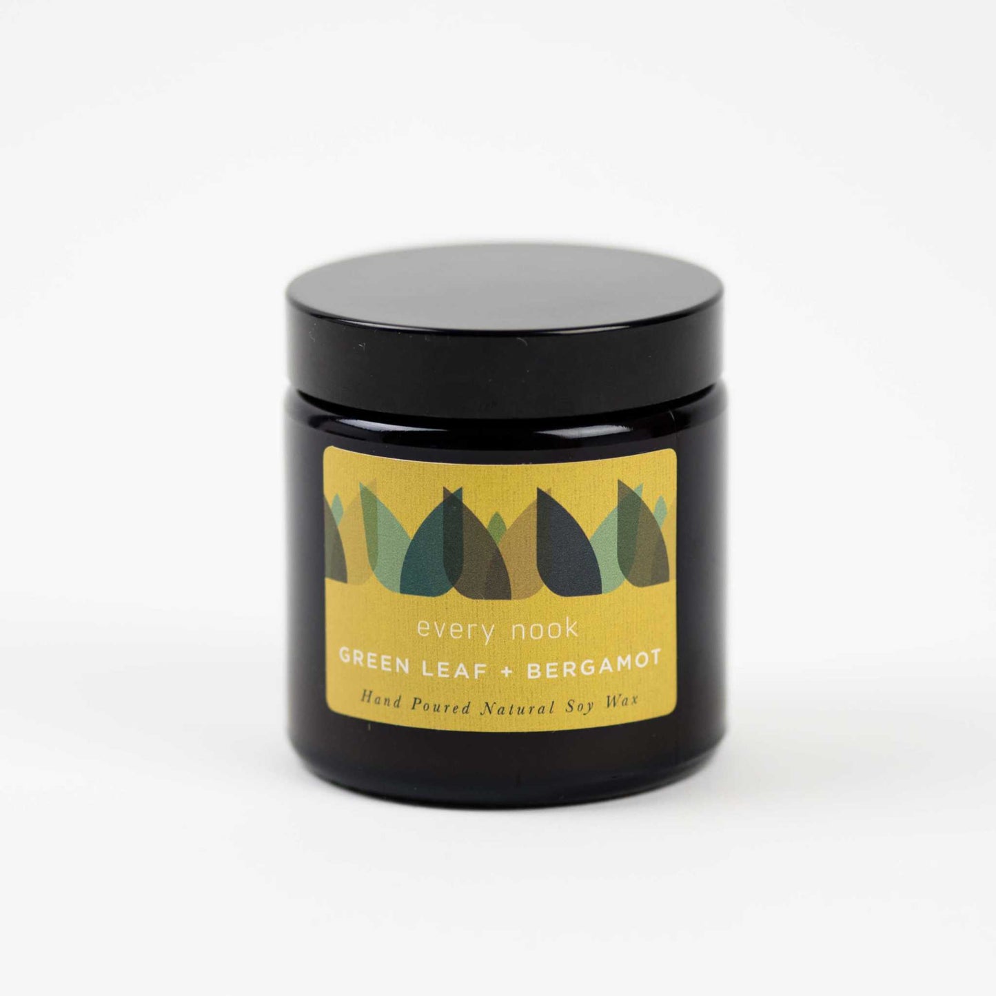 every nook Green Leaf +Bergamot small scented soy wax candle