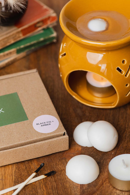 every nook Black Fig + Amber soy wax melts