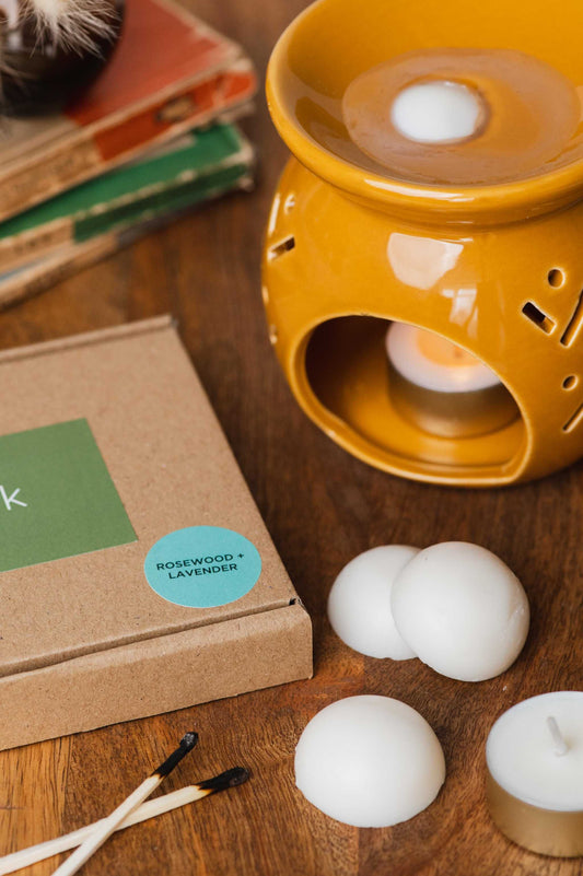 every nook Rosewood + Lavender soy wax melts