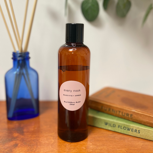 Black Fig + Amber 200ml Diffuser Refill