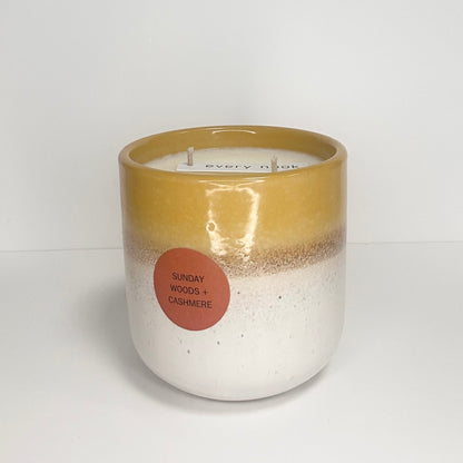 Limited edition ceramic pot candle