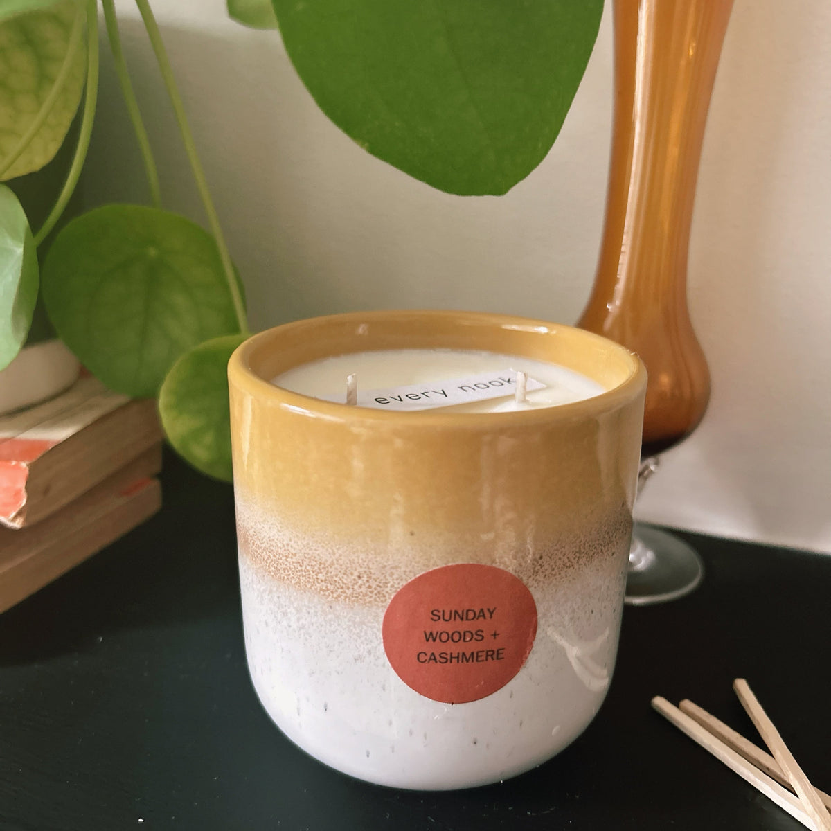Limited edition ceramic pot candle