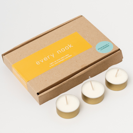 Rosewood + Lavender scented tealights