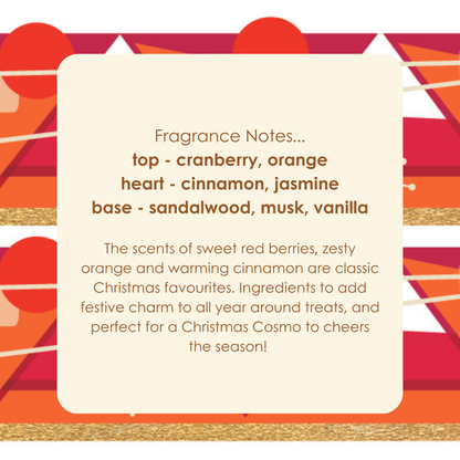 Cranberry + Triple Sec double wick scented candle