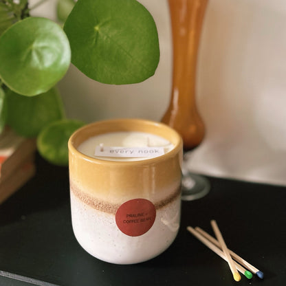 Limited edition ceramic pot candle