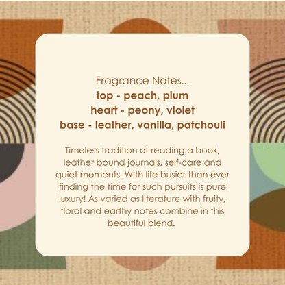 Soft Leather + Plum scented tealights