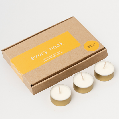 Whiskey + Vanilla soy wax scented tealights