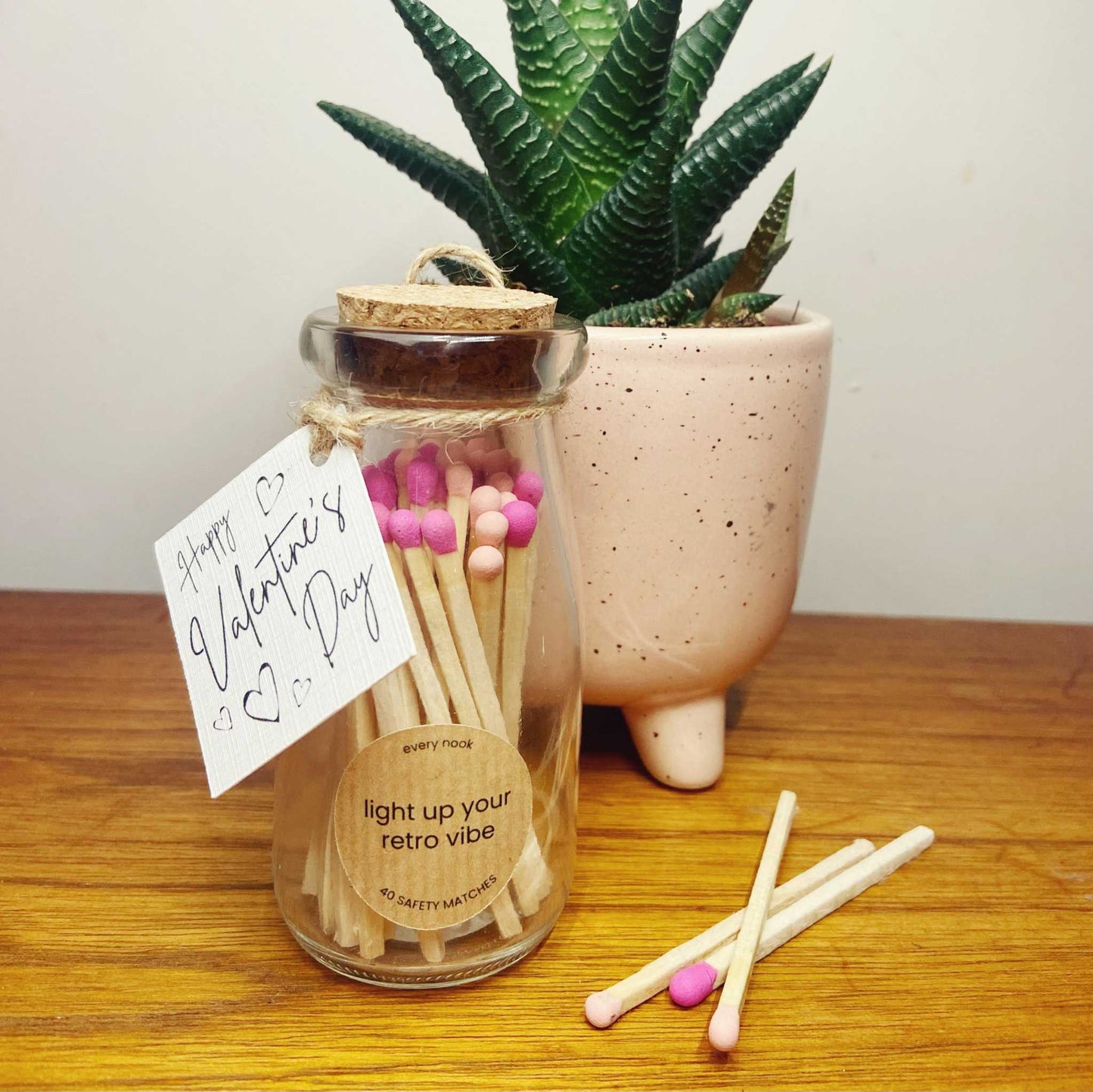 Light up your retro vibe safety matches -ROSE