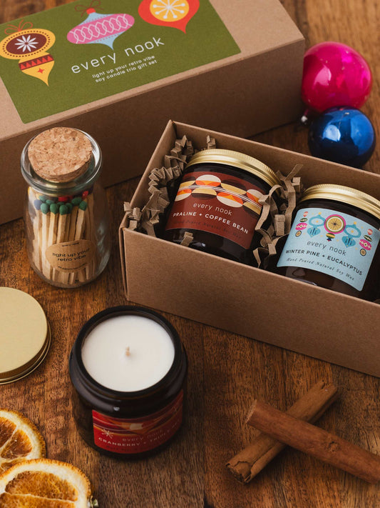 Festive Candle Trio Gift Set