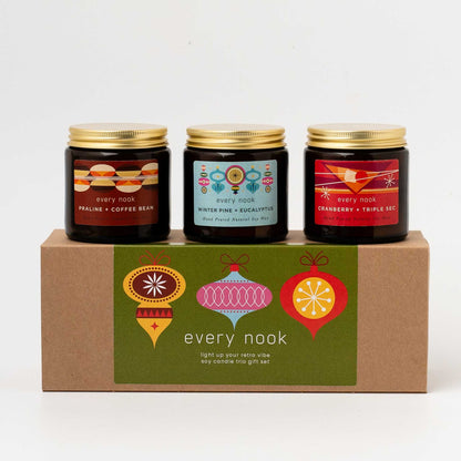 Festive Candle Trio Gift Set