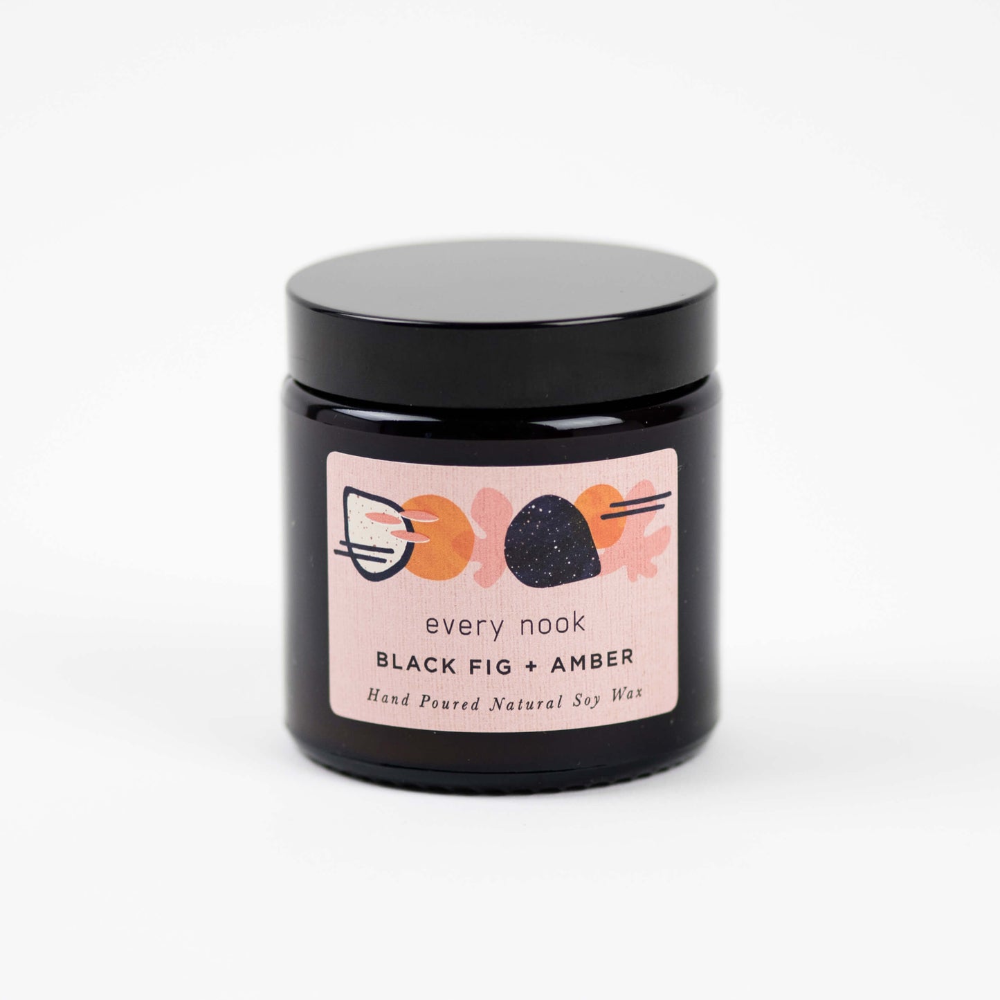 Black Fig + Amber small scented candle