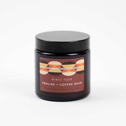 Praline + Coffee Bean small scented candle