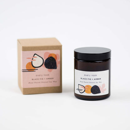 Black Fig + Amber scented candle