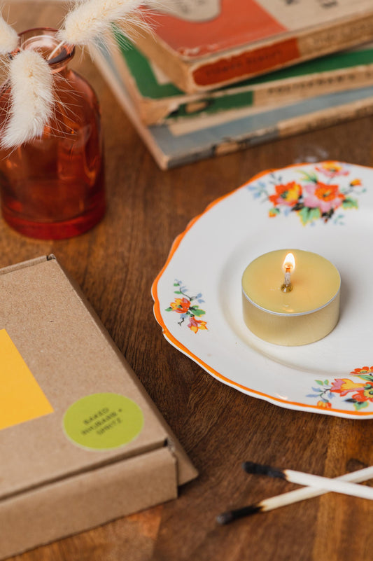 Baked Rhubarb + Spritz scented tealights