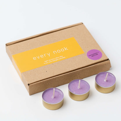 Patchouli + Nectar scented tealights