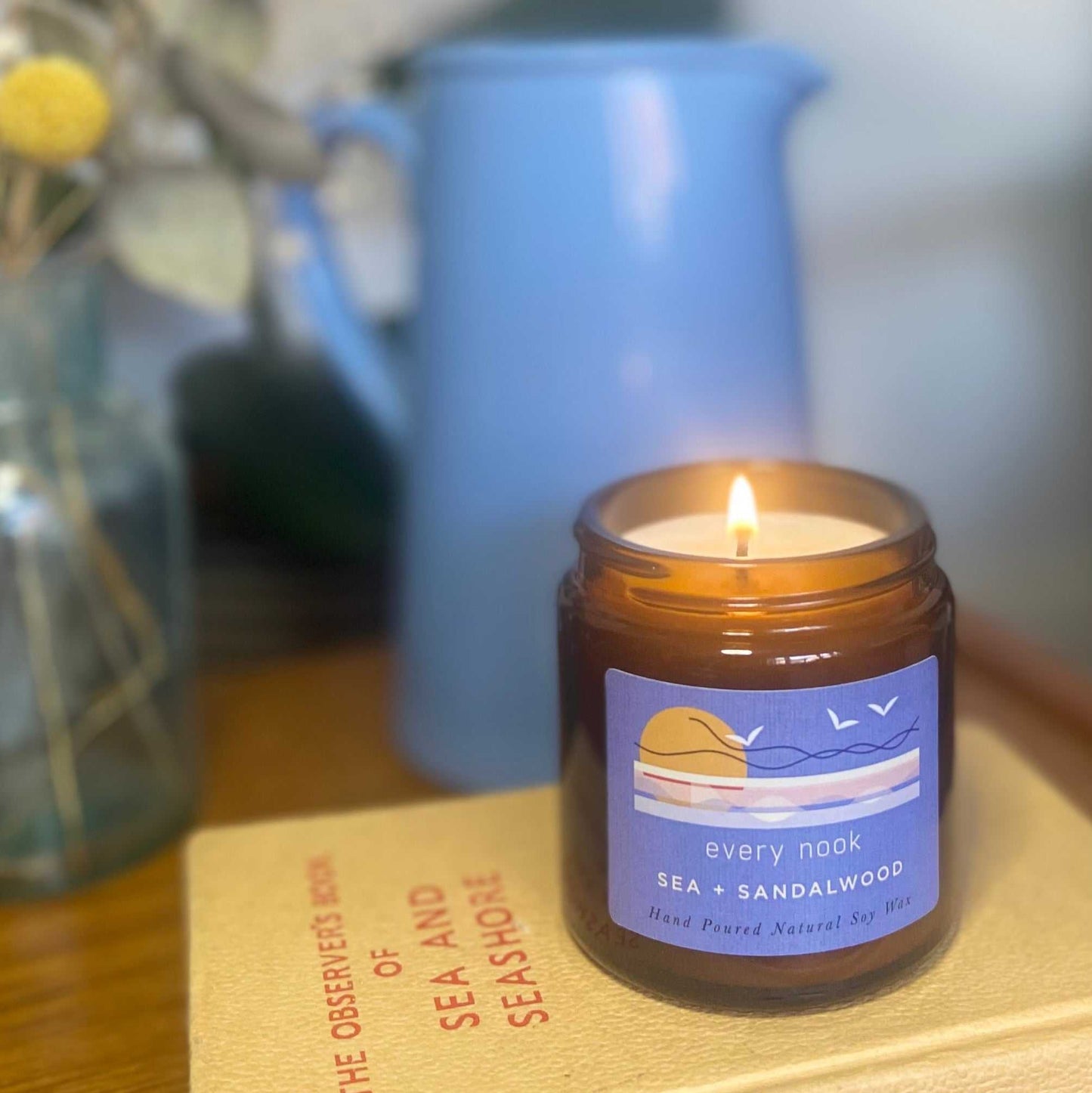 Sea + Sandalwood small scented candle