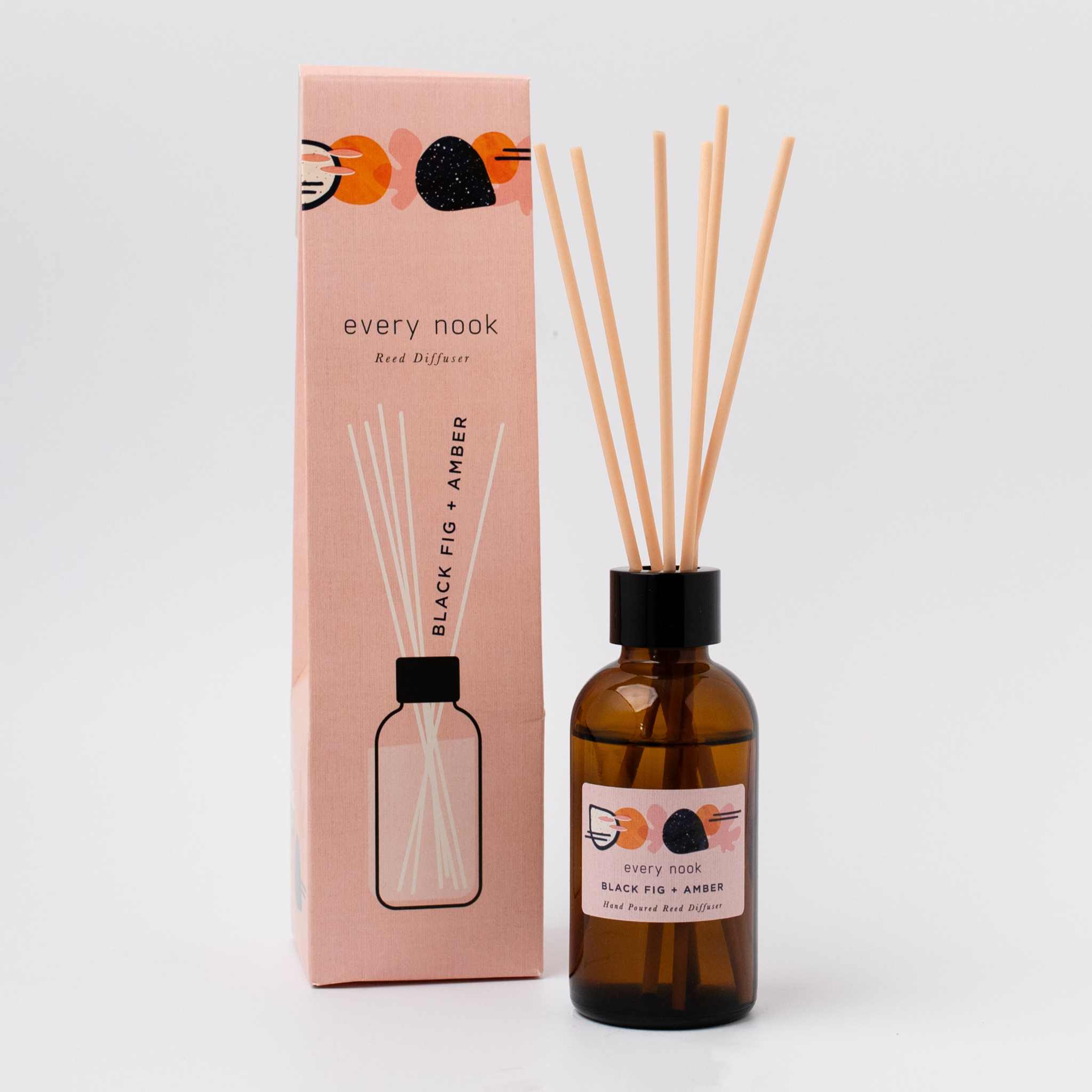 Black Fig + Amber Reed Diffuser by every nook