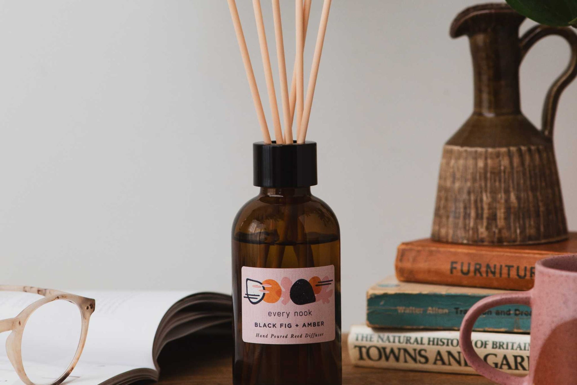 every nook Black Fig + Amber Reed Diffuser
