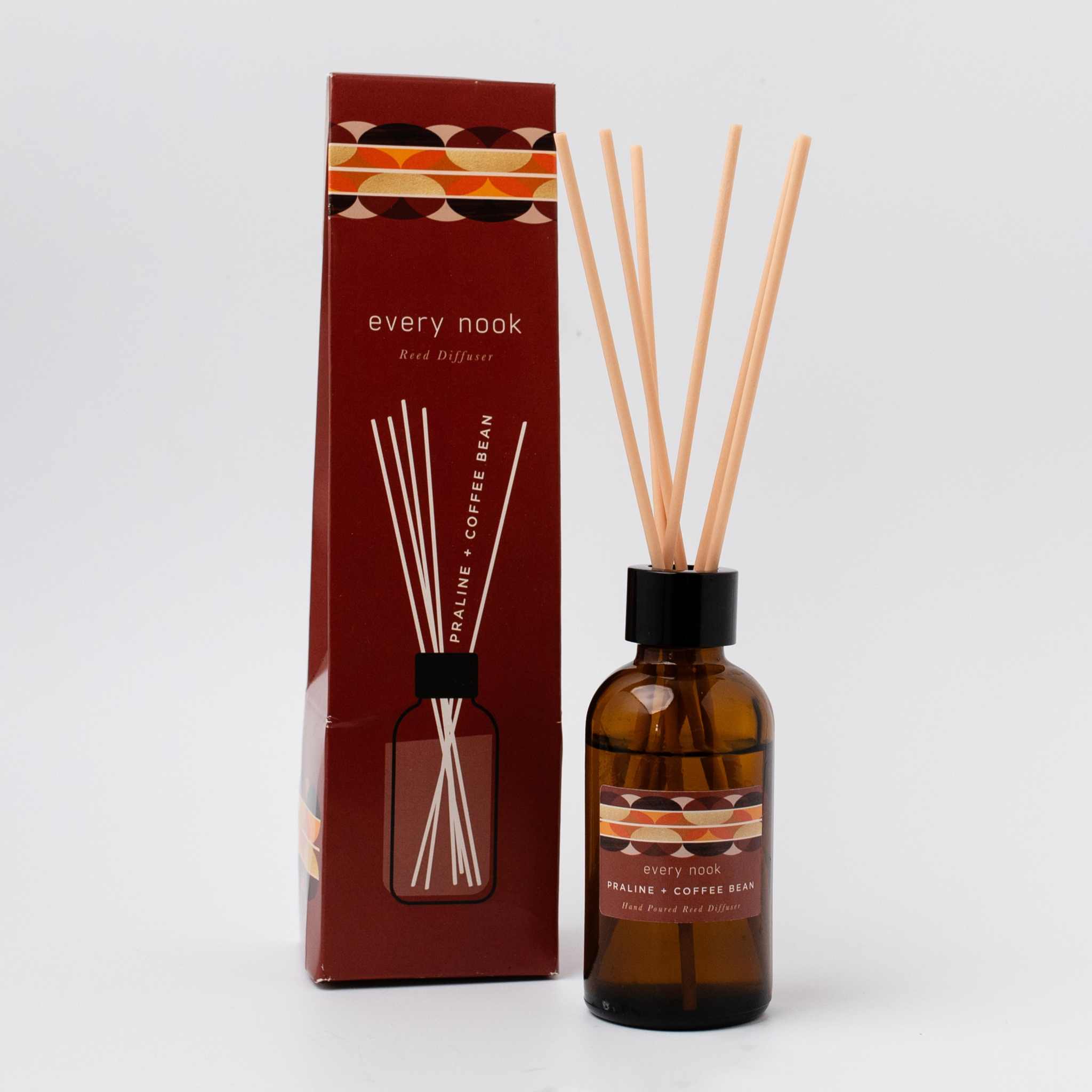 Praline + Coffee Bean Reed Diffuser by every nook