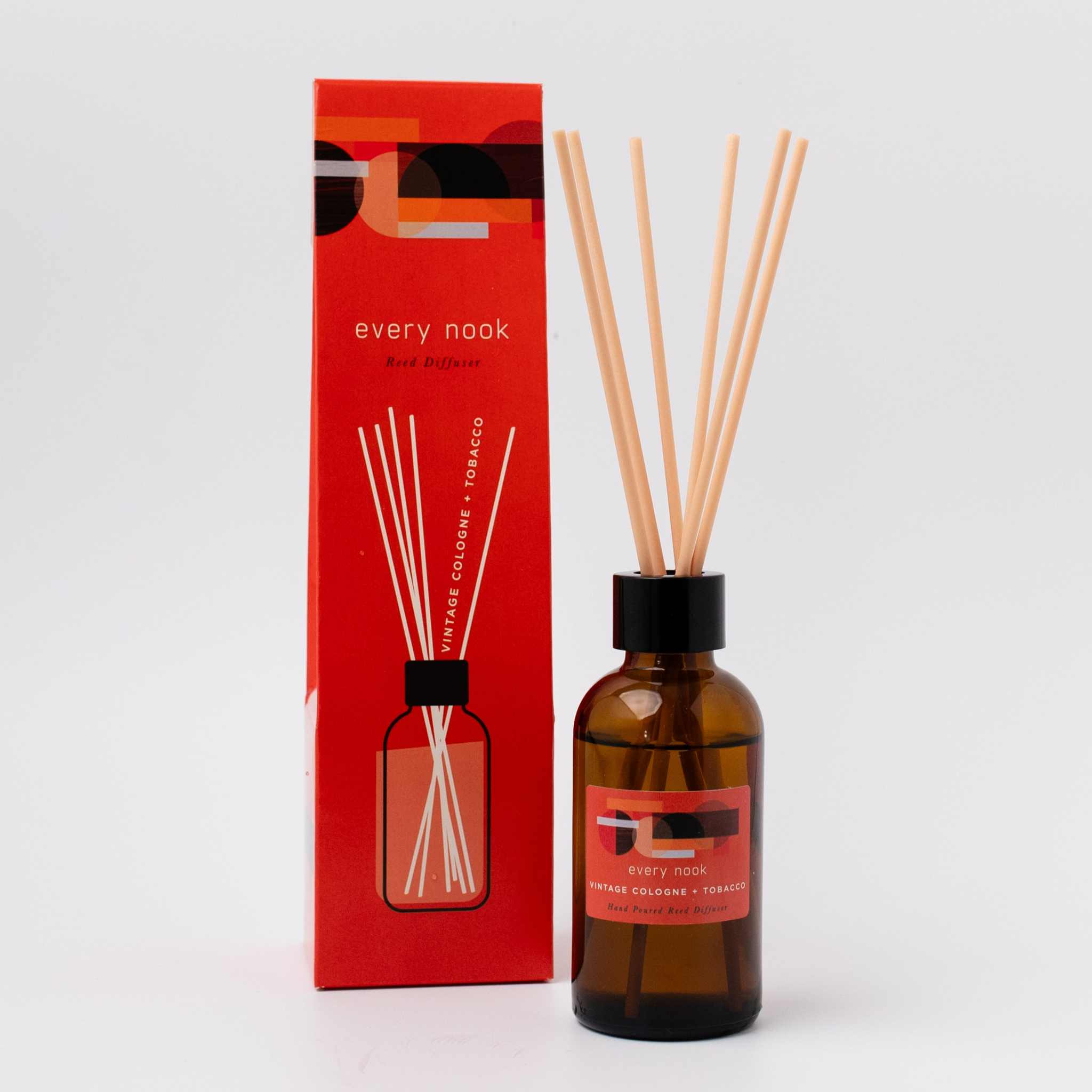 Vintage Cologne + Tobacco Reed Diffuser by every nook