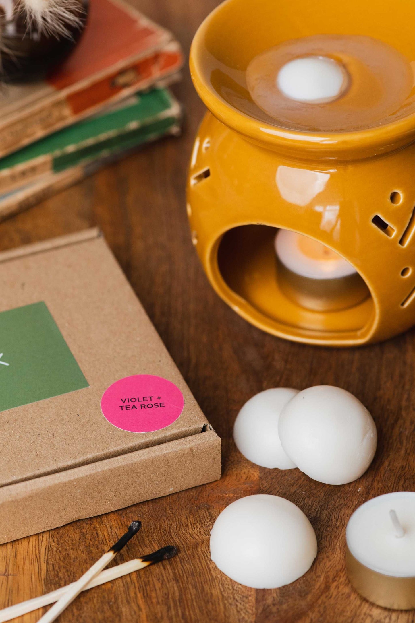 every nook soy wax melts - Violet + Tea Rose wax melts